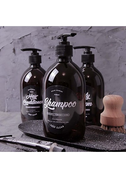 Vücut Yıkama Stili 1 Adet Kuzey Avrupa Tarzı Banyo Duş Aksesuarları Şampuan Krem Şişeleri Kahverengi Basın Dispenser Çok (Yurt Dışından) modelleri