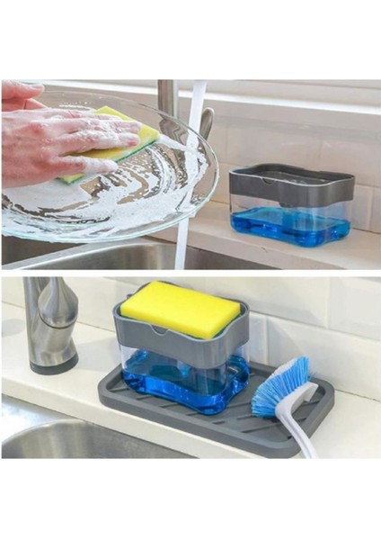 Sıvı Dağıtıcı Stili Mutfak Için Bulaşık Deterjanı Pompalı Sıvı Sabunluk ve Sünger Tutucu (Yurt Dışından) fırsatları