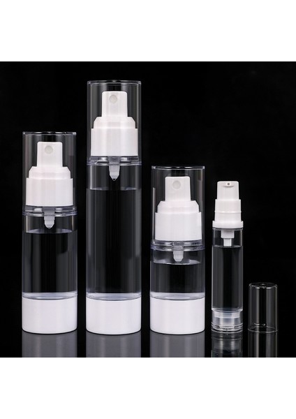 Sprey Şişesi Stili 50ML 15ML 30ML 50ML 80ML 100ML Plastik Vakum Püskürtme&pompa Losyon Dolum Şişesi Seyahat Edilebilir Dolum Kabı Boş Havasız Kasa (Yurt Dışından) fiyatları