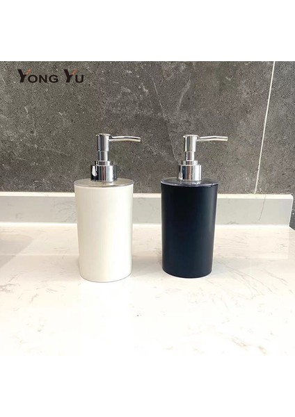 Mavi Stil 320ML Plastik Sıvı Sabun Pompaları Banyo Için Beyaz Siyah Şişe Banyo Aksesuarları Losyon Saklama Şişesi (Yurt Dışından) fiyatları