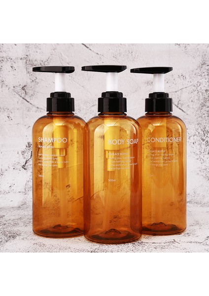 Kahverengi Tarzı 500ML Sabunluk Şişesi Banyo Şampuan Köpük Pompası Şişesi Büyük Kapasiteli Basın Tipi Losyon Duş Jeli Sabun Şişesi (Yurt Dışından) fiyatları