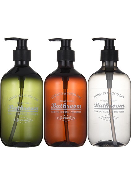 C Stili 500ML Banyo Sabunluk Dolum Şampuan Duş Jeli Şişesi Çok (Yurt Dışından) fiyatları