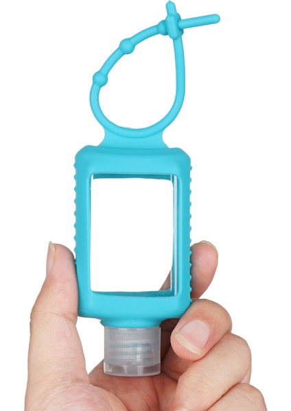 50ML Stili Taşınabilir Seyahat Dolum Şişesi Silikon El Dezenfektanı Parfüm Tutucu Anahtarlık Tutucu Mini Boş Konteyner Şişe (Yurt Dışından) indirimleri