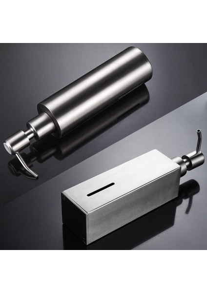 Kare Tarzı 304 Paslanmaz Çelik Sabun Losyonluk Sıvı Şampuan Şişesi Mutfak Banyo Aksesuarları (Yurt Dışından) fırsatları