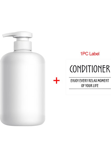 G Tarzı 800ML Doldurulabilir Sabunluk Şampuan Duş Jeli Şişe Banyo Mutfak Beyaz Yuvarlak Omuz Basma Boş Ambalaj (Yurt Dışından)