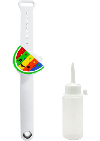 Beyaz Gıda 1 Adet Tarzı 20ML Sıvı Sabun El Bileziği El Yıkama Silikon Alkol Dağıtım Bileklik Banyo Yetişkin Çocuk Sıvı Sabun Dispenser (Yurt Dışından)