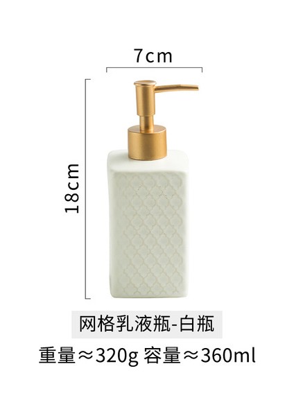 Sarı Stil Seramik Banyo Losyon Şişesi El Dezenfektanı Losyon Basma Şişesi Banyo Ev Dekorasyonu Sabunluk Banyo Aksesuarları (Yurt Dışından)