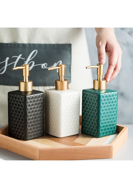 Sarı Stil Seramik Banyo Losyon Şişesi El Dezenfektanı Losyon Basma Şişesi Banyo Ev Dekorasyonu Sabunluk Banyo Aksesuarları (Yurt Dışından) fiyatları