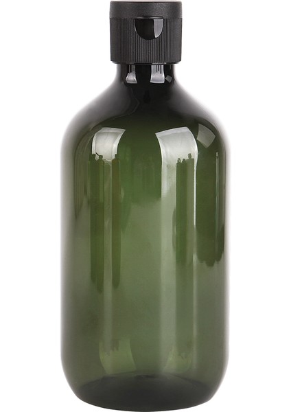 B - Yeşil Stil 300ML Banyo Sabunlukları Koyu Kahverengi Şampuan Hava Losyonu Kapları Basın Köpük Pompası Şişesi Için Banyo Sabun Jeli Kozmetik (Yurt Dışından)