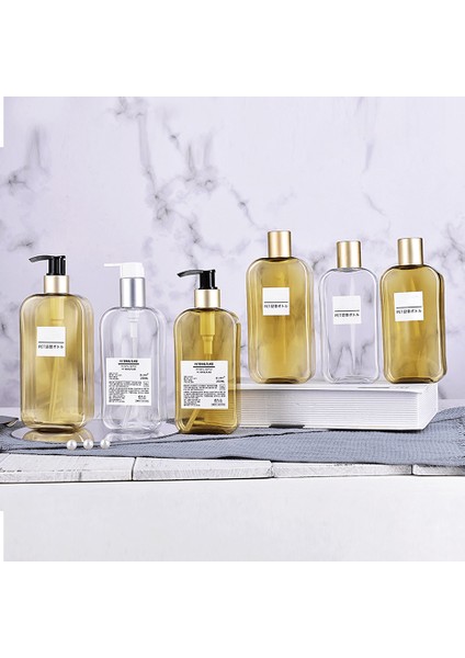 3-250ML Tarzı Kare Şekilli Sabun Dolumlu Şişeler El Basın Boş Seyahat Taşınabilir Dispenser Yağ Duş Jeli Losyon Saklama Şişesi (Yurt Dışından) modelleri