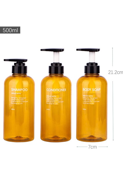 MAVI-300ML Tarzı Banyo Şampuan Şişesi 300ML Sabunluk Vücut Yıkama Saç Kremi Dolum Şişesi Plastik Saklama Kavanozu (Yurt Dışından) fırsatları