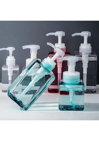 Mavi Stil 450 ml 250ML Köpük El Yıkama Basma Şişesi Seyahat Plastik Şeffaf Boş Sıvı Duş Jeli Köpük Pompalı Başlığı Sprey Şişe (Yurt Dışından) fırsatları