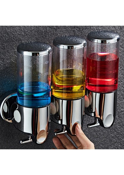 1 Gümüş Stili Çok Fonksiyonlu Sabunluk El Dezenfektanı Tutucu Duvara Monte Sabun Şampuan Baş Duş Sıvı Dağıtıcı Banyo Aksesuarları (Yurt Dışından) fiyatları