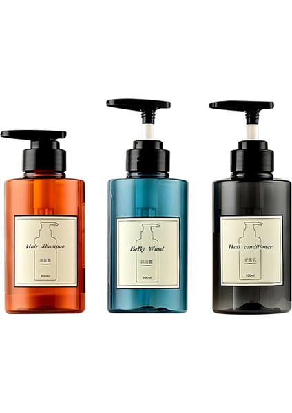 D Stili Vücut Yıkama Banyo Doldurulabilir Şişe Şampuan Vücut Yıkama Kremi Dispenser Şişesi Geniş Kapasiteli Sabun Şişeleri ml (Yurt Dışından) modelleri