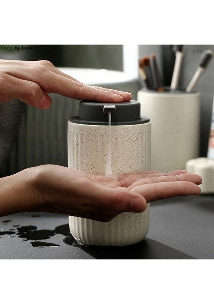 C4 Stili 400 ml Avrupa Seramik El Dezenfektanı Şişesi Ev Sıvı Losyon Şişesi Duş Jeli Şampuan Sabunluk Banyo Aksesuarları (Yurt Dışından) fırsatları