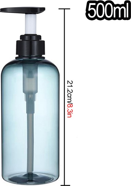 Şişe A Stili Banyo Şampuan Duş Jeli Şişe Etiketleri Dolum Sabunluk Plastik Basma Losyon Şişesi 500ML.9OZ (Yurt Dışından)