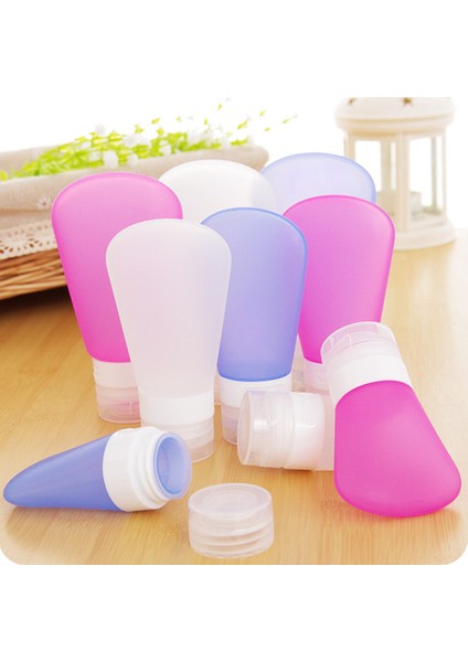 Mavi Stil 89ML Boş Seyahat Şişeleri Doldurulabilir Sabun Dağıtıcı Cilt Bakımı Losyon Şampuan Jel Sıkılabilir Silikon Şişe Kapları (Yurt Dışından) modelleri