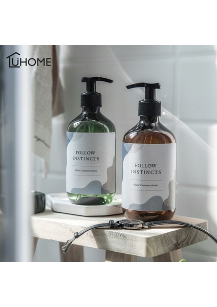 500ML Yeşil Stil Taşınabilir Seyahat Pompalı Sabunluk Banyo Lavabo Duş Jeli Şampuan Losyon Sıvı El Sabunu Pompalı Şişe Konteyner (Yurt Dışından) fiyatları