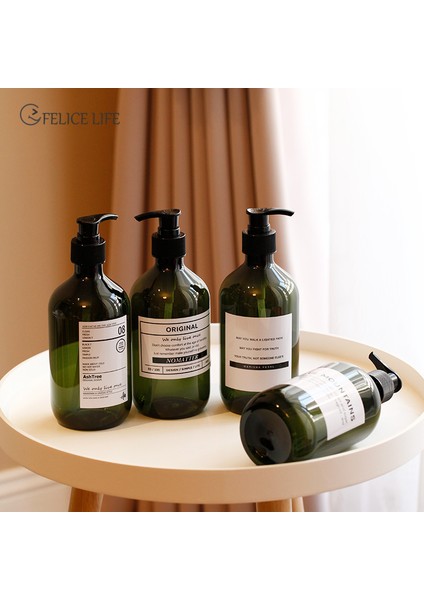 C Stili 250 ml ml Plastik Banyo Şampuan Depolama Şişesi Yeşil Sıvı Nordik Losyon Atomizasyon Sprey Depolama Şişesi Seyahat Organizatörü Dekor (Yurt Dışından) fiyatları