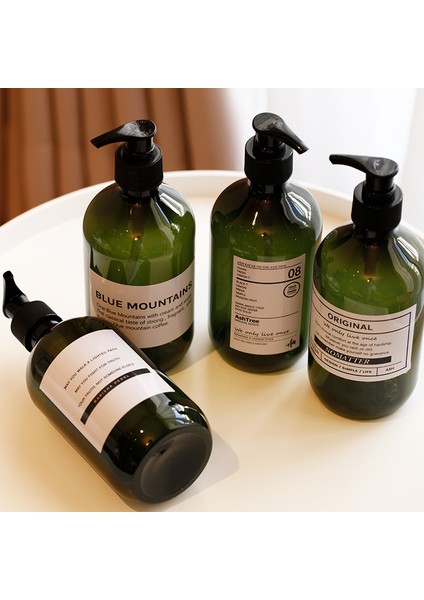 C Stili 250 ml ml Plastik Banyo Şampuan Depolama Şişesi Yeşil Sıvı Nordik Losyon Atomizasyon Sprey Depolama Şişesi Seyahat Organizatörü Dekor (Yurt Dışından) modelleri