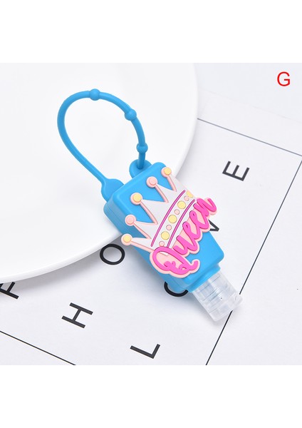 No.7 Tarzı Taşınabilir Güvenli Jel Tutucu Karikatür Silikon Mini El Dezenfektan Tutucu Seyahat Askılı Sıvı Sabun Dispenser Kaplar Çocuklar Için (Yurt Dışından)