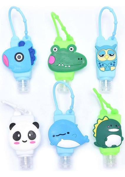 F Stili Sevimli Silikon Mini El Dezenfektanı El Jeli Tutucu Taşınabilir Güvenli Jel Tutucu Seyahat Şampuan Sabun Dağıtıcı Şişe (Yurt Dışından) fiyatları