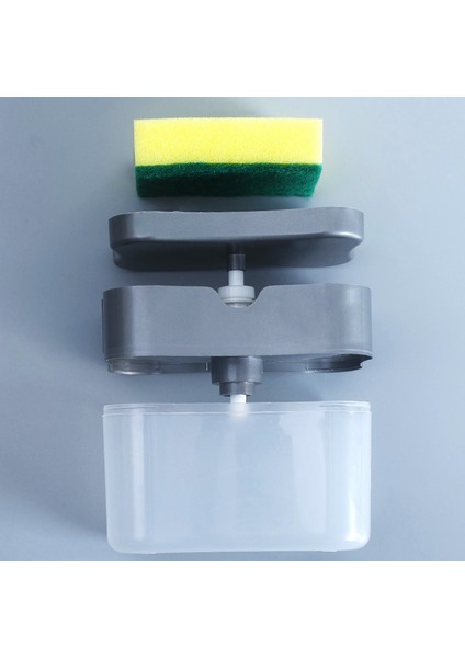 Gri Tarzı Sabunluk Sabun Pompası Sünger Tutuculu Yaratıcı Mutfak Malzemeleri El Basma Sıvı Sabunluk Yıkama Aksesuarları Ile (Yurt Dışından) indirimleri