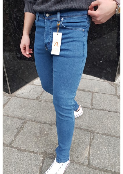 Erkek Skinny Fit Likralı Kot Pantolon (628)