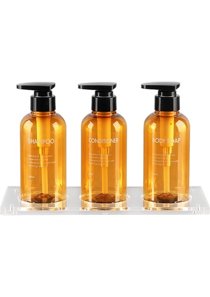 Kahverengi 500ML Tarzı Saç Kremi Basın Tipi Losyon Kahverengi Boş Şişe 300ML Banyo Şampuanı Büyük Kapasiteli Emülsiyon Kap Sıvı Sabun Pompası (Yurt Dışından)