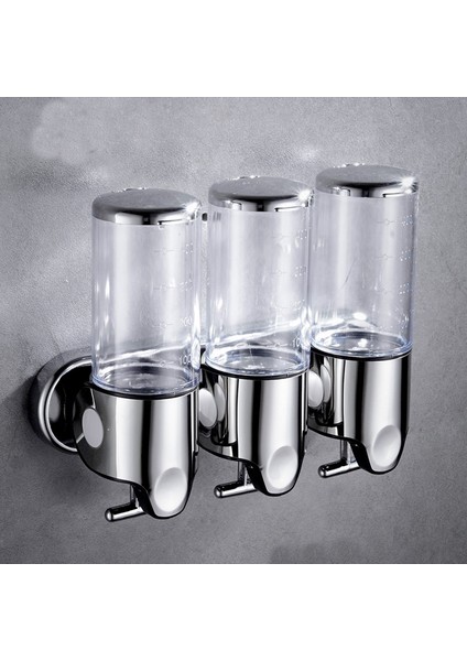 1 Gümüş Stili Çok Fonksiyonlu Sabunluk El Dezenfektanı Tutucu Duvara Monte Sabun Şampuan Baş Duş Sıvı Dağıtıcı Banyo Aksesuarları (Yurt Dışından) modelleri