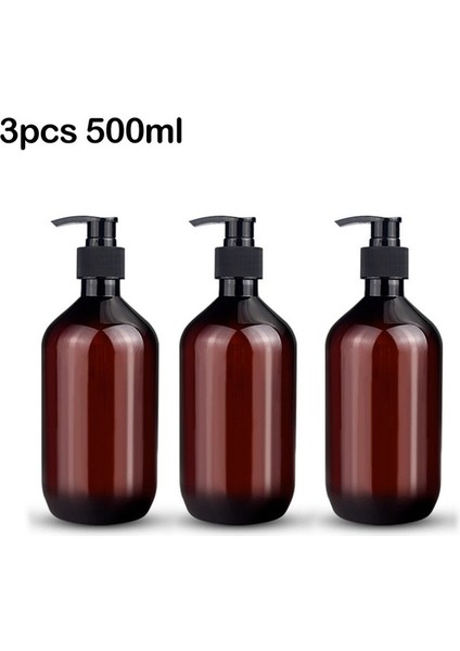 B 500ML Stili Şampuan Dispenser Banyo Taşınabilir Sabun Dispenser Plastik Şişe Depolama Organizatörü (Yurt Dışından)