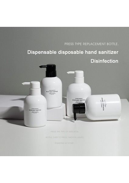 W Stili 500ML Banyo Için Taşınabilir Sabun Şişesi ml Sıvı Dispenser Şişe Boş Pompalı Şampuan Vücut Yıkama Losyon Plastik Şişe (Yurt Dışından) fiyatları