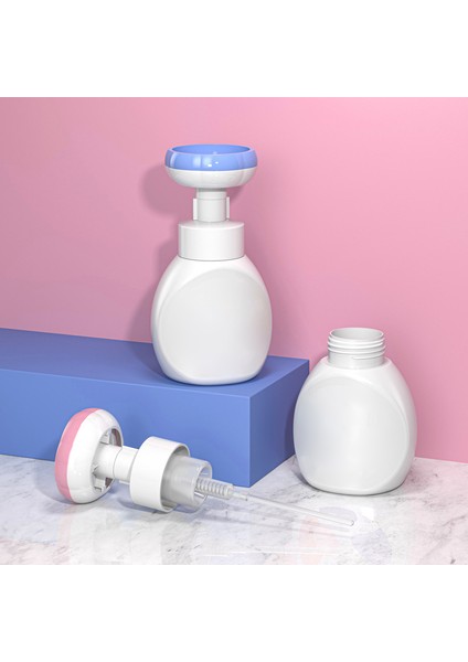 Mavi Stil 300ML Stokta Çiçek Sıvı Sabunluk Damga El Sabunu Pompası Şişe Çiçek Köpükleyici El Sabunu Plastik Banyo Seyahat Saklama Kavanozu (Yurt Dışından) fırsatları