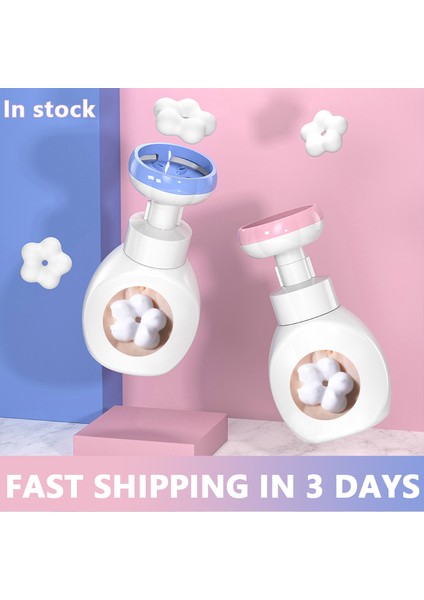 Mavi Stil 300ML Stokta Çiçek Sıvı Sabunluk Damga El Sabunu Pompası Şişe Çiçek Köpükleyici El Sabunu Plastik Banyo Seyahat Saklama Kavanozu (Yurt Dışından) indirimleri