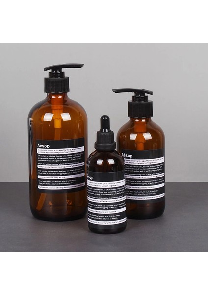 Pompa 500ML Stili Kahverengi Şişe Kuzey Avrupa Cam Sıvı Sabun Dağıtıcısı Şampuan Şişesi Şampuan Verici Seyahat Banyo Mutfak Aksesuarı Organizer (Yurt Dışından) fiyatları