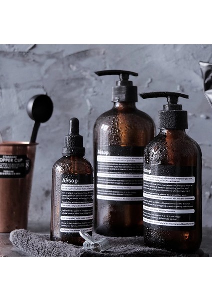 Pompa 500ML Stili Kahverengi Şişe Kuzey Avrupa Cam Sıvı Sabun Dağıtıcısı Şampuan Şişesi Şampuan Verici Seyahat Banyo Mutfak Aksesuarı Organizer (Yurt Dışından) modelleri