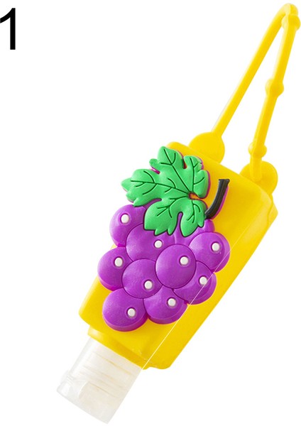 No.1 Tarzı El Dezenfektanı Silikon Şişe Tutucusu 30ML Karikatür Meyve Dondurma Şeklinde Su Içmeyen El Dezenfektanı Şişe Tutucusu Wxv Sal (Yurt Dışından)