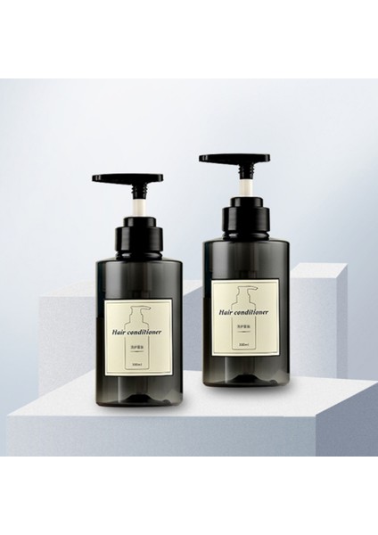Siyah Stil 300ML Saç Kremi Şampuan Vücut Yıkama Saç Kremi Dispenser Şişe Büyük Kapasiteli Sabun Şişeleri (Yurt Dışından) indirimleri