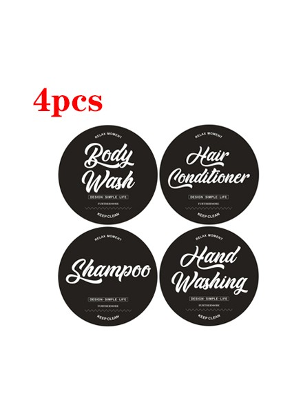 C Stili Şişe Etiketi Ev Şampuanı Saç Kremi Şişe Etiketi Su Geçirmez Sabunluk Etiketi Duş Jeli Etiketi (Yurt Dışından)