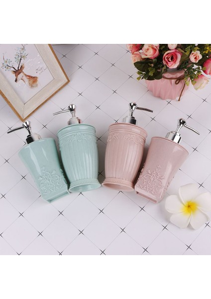 Derin Mavi Tarzı 400ML Sıvı Sabun Dağıtıcıları Losyon Şampuan Oymalı Çiçek Pompalı Şişeler El Sabunu Kapları Mutfak ve Banyo Malzemeleri Için (Yurt Dışından) fırsatları