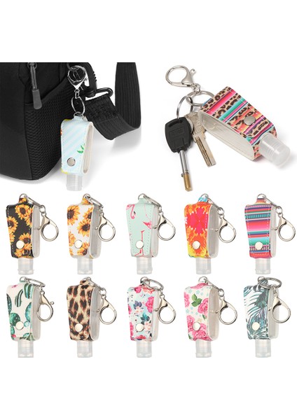 No.22 Tarzı 30ML Seyahat Taşınabilir Kapaklı Şişe Doldurulabilir El Dezenfektanı Parfüm Konteynerleri Yeniden Kullanılabilir Boş Şişe Anahtarlık Kanca Ile (Yurt Dışından) fiyatları