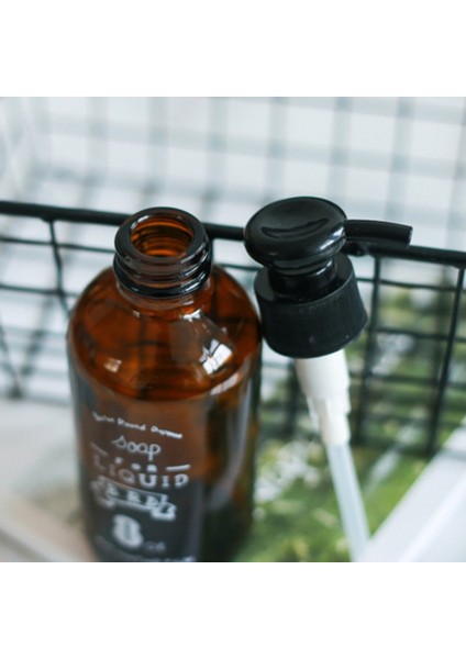 No.4 Tarzı Banyo Için Boş Seyahat Yedek Kavanoz Tüp Şampuan ve Duş Jeli Pompası Şişe Sıvı Sabun Dispenseri Kahverengi Losyon Şişesi (Yurt Dışından) fırsatları