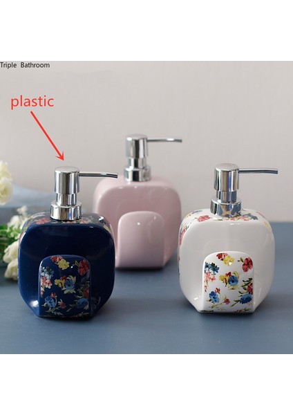 7.8X7.8X18CM 420ML Stili Seramik Sabunluk Esans Şişesi Sıvı Köpük Sabun Pompası Mutfak El Yıkama Pompası Şampuan Şişesi Banyo Aksesuarları (Yurt Dışından) fırsatları