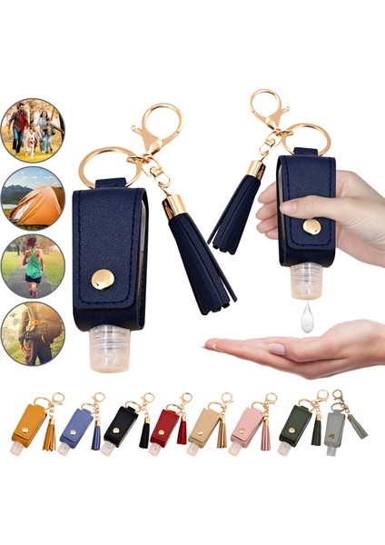 Yeşil Stil El Dezenfektanı Boş Taşınabilir Sabunluk Anahtarlık Tutucu Yeniden Kullanılabilir Şişe El Yıkama Jeli Saklama Şişesi Anahtarlık ile 5g (Yurt Dışından) fiyatları