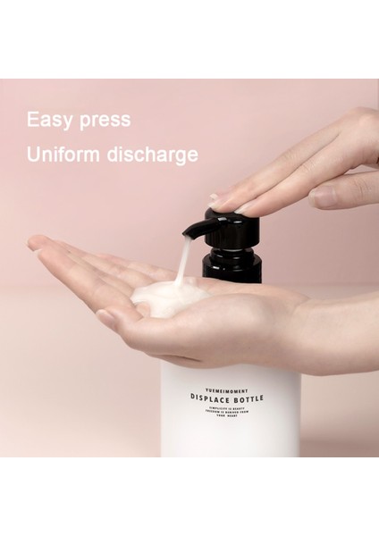 W Stili 500ML Banyo Için Taşınabilir Sabun Şişesi ml Sıvı Dispenser Şişe Boş Pompalı Şampuan Vücut Yıkama Losyon Plastik Şişe (Yurt Dışından) fırsatları