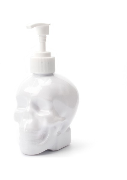 Beyaz Stil 350 ml 350ML Yaratıcı Kafatası El Sabunu Şişesi Sıvı Sabun Pompalı Duş Jeli Şampuan Dolum Şişesi Banyo Malzemeleri (Yurt Dışından) fırsatları