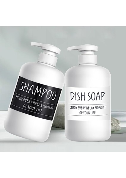 P Stili 800ML Doldurulabilir Sabunluk Şampuan Duş Jeli Şişe Banyo Mutfak Beyaz Yuvarlak Omuz Basma Boş Ambalaj (Yurt Dışından) fiyatları