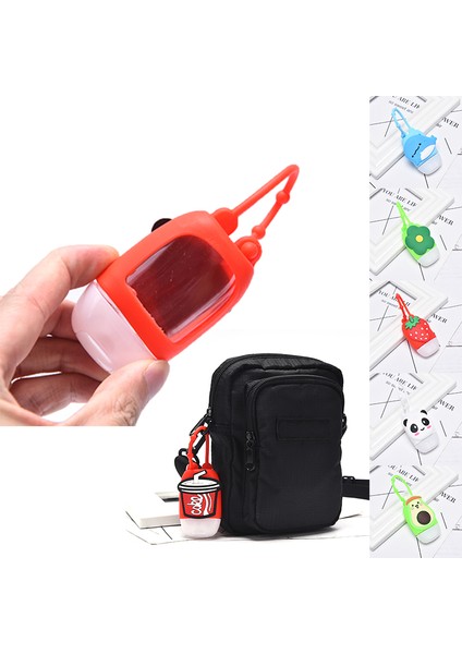 Ordu Yeşili Tarzı Şirin Boş Şişe Taşınabilir Seyahat Dolgu Şişesi Silikon Koruyucu Kapak El Dezenfektanı Şişesi (Yurt Dışından) fırsatları