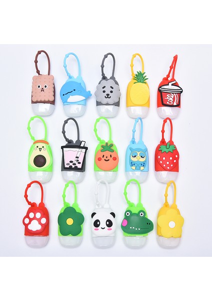 Bir Stil Sevimli Karikatür Plastik Banyo Bebek Duş El Dezenfektanı Şişesi Seyahat Sabun Tutucu 30ML 1 Adet (Yurt Dışından) fırsatları