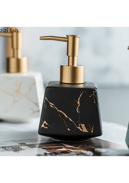 Beyaz Stil Seramik Damgalı Losyon Şişesi Banyo Aksesuarları El Yıkama Sıvısı Sabunluk Basın Şişe Sabun Sıvı Konteyneri (Yurt Dışından) indirimleri